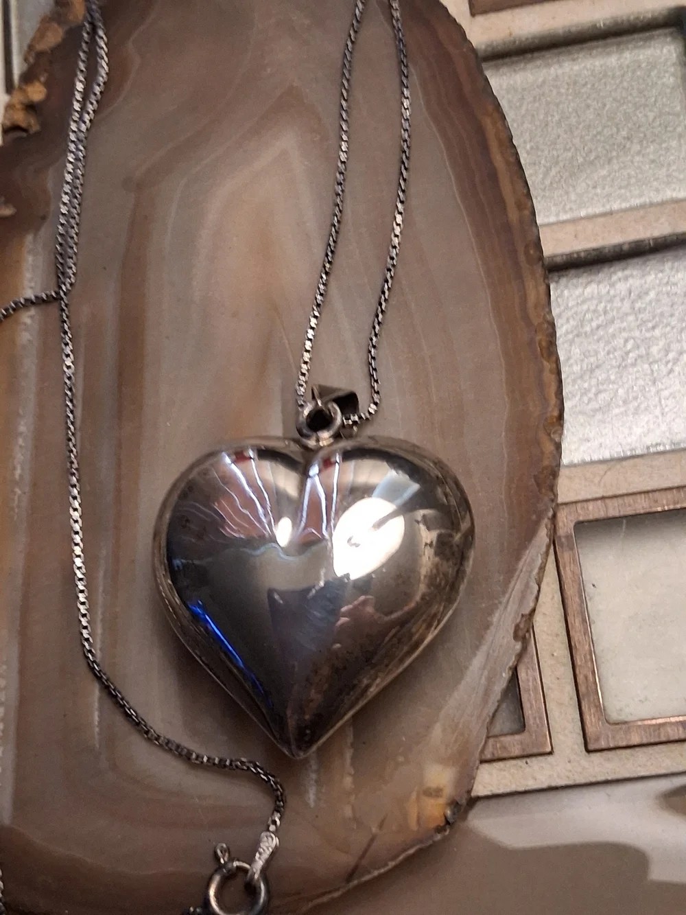 Heart Necklace in Polished Silver - Timeless Pendant